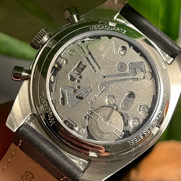 Silver and Black Chronograph Watch - Picture 3 of 12